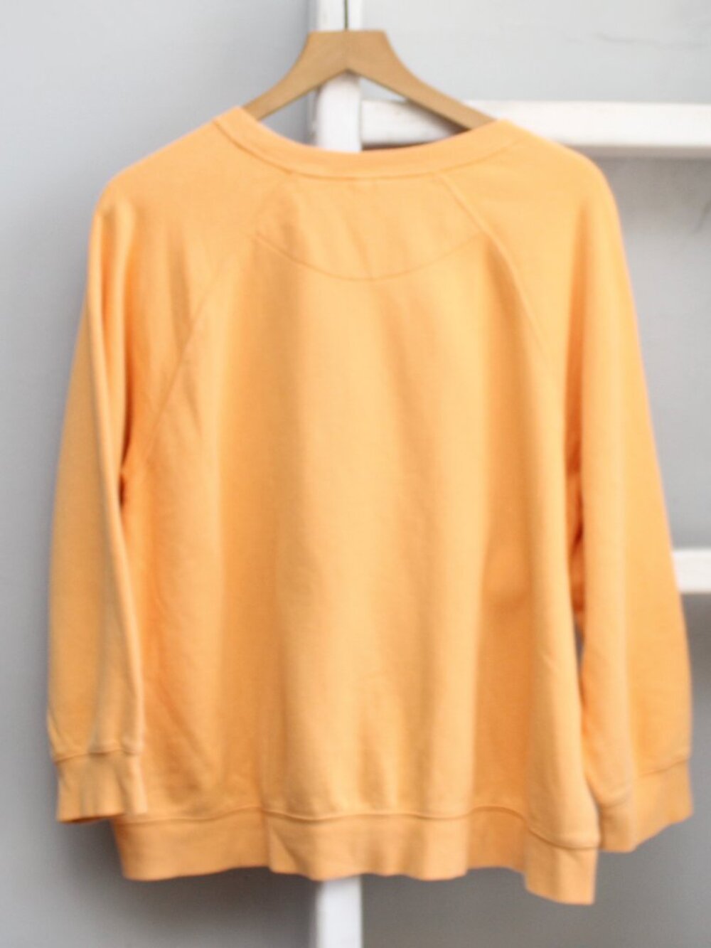 Old Navy Oversized Vintage Tunic Sweatshirt Orange Mango Sorbet Size Medium - Picture 3 of 5